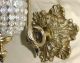 Stunning Bronze Crystal Czech Beads Beaded Wall Sconce 9 
