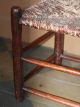 Late 18th/early 19th C Delaware Valley Ox - Blood Red Paint Slat Back Side Chair Primitives photo 3