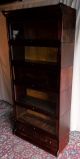Antique Barristers 5 Compartment W/drawer Bookcase/glass Door Cabinet 1900-1950 photo 3
