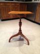 Antique Curly And Tiger Maple Candlestand 1900-1950 photo 3