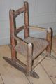 18th Century Child ' S Maine Slat Back Chair In Red Paint Primitives photo 2