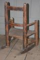 18th Century Child ' S Maine Slat Back Chair In Red Paint Primitives photo 3