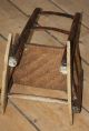 18th Century Child ' S Maine Slat Back Chair In Red Paint Primitives photo 6