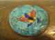 Vintage - Antique Chinese Cloisonne Brass Box Butterfly Wooden Linning Boxes photo 1