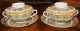 2 Chinese Export 1000 Butterfly Butterflies Lids Bowls With Saucers 4 Rice,  Soup Other photo 1