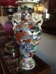 Moriage Antique Japanese Moriage Large Vase Hand - Painted Vases photo 2