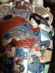 Moriage Antique Japanese Moriage Large Vase Hand - Painted Vases photo 7