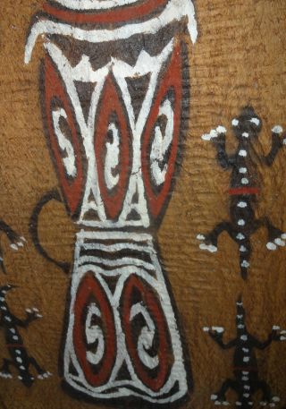 Bark Cloth Painting Papua New Guinea Indonesia Ethnographic photo