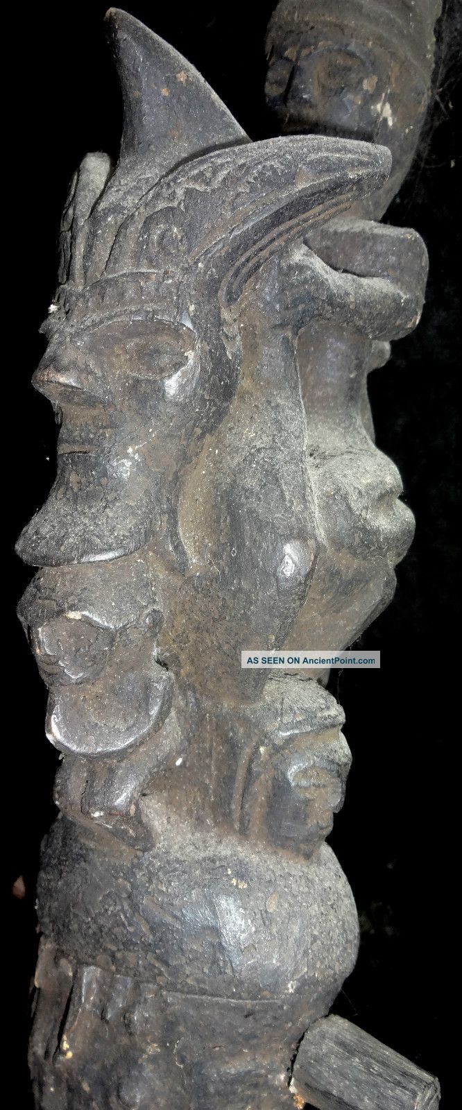 Magnificent Buffalo Horn Batak Oracle Container On Musium Quality Metal Stand Pacific Islands & Oceania photo