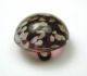 Antique Paperweight Glass Button Lavender W/ White Flecks Under Clear Dome Buttons photo 1