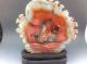 100% Natural Agate Carved Statue - Fish & Lotus Other photo 5