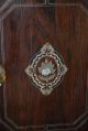 Rare Antique Inlaid Wooden Key Rack / Holder Wall Cabinet Chandeliers, Fixtures, Sconces photo 2