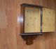 Rare Antique Inlaid Wooden Key Rack / Holder Wall Cabinet Chandeliers, Fixtures, Sconces photo 4