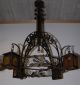 Huge Museum Quality Wrought Iron 5 - Light Chandelier Chandeliers, Fixtures, Sconces photo 4