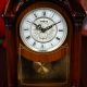 % European Retro Brown Wooden Height 48cm Width 29cm Mute Table Pendulum Clock Clocks photo 1