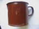 Antique Enamelware Milk Boiler Cup Mug With Lid Rustic Hearth Ware photo 2