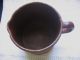 Antique Enamelware Milk Boiler Cup Mug With Lid Rustic Hearth Ware photo 3