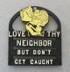 Funny Cast Iron Hand Painted Trivet - 