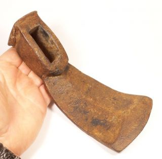 Antique - Medieval Iron Tool To Work Wood Ca 1200 - 1500 Ad photo