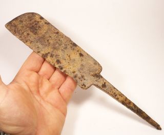 Antique - Medieval Iron Knife Ca 1200 - 1500 Ad photo