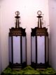 Vtg.  Suberb Huge Pair Gothic Church Wall Sconces Or Lantern Chandelier 50s - 60s Chandeliers, Fixtures, Sconces photo 1