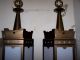 Vtg.  Suberb Huge Pair Gothic Church Wall Sconces Or Lantern Chandelier 50s - 60s Chandeliers, Fixtures, Sconces photo 7