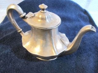 Antique W.  M.  Foor Hotels Niickel Silver Silver Soldered Teapot Albert Pick & Co. photo