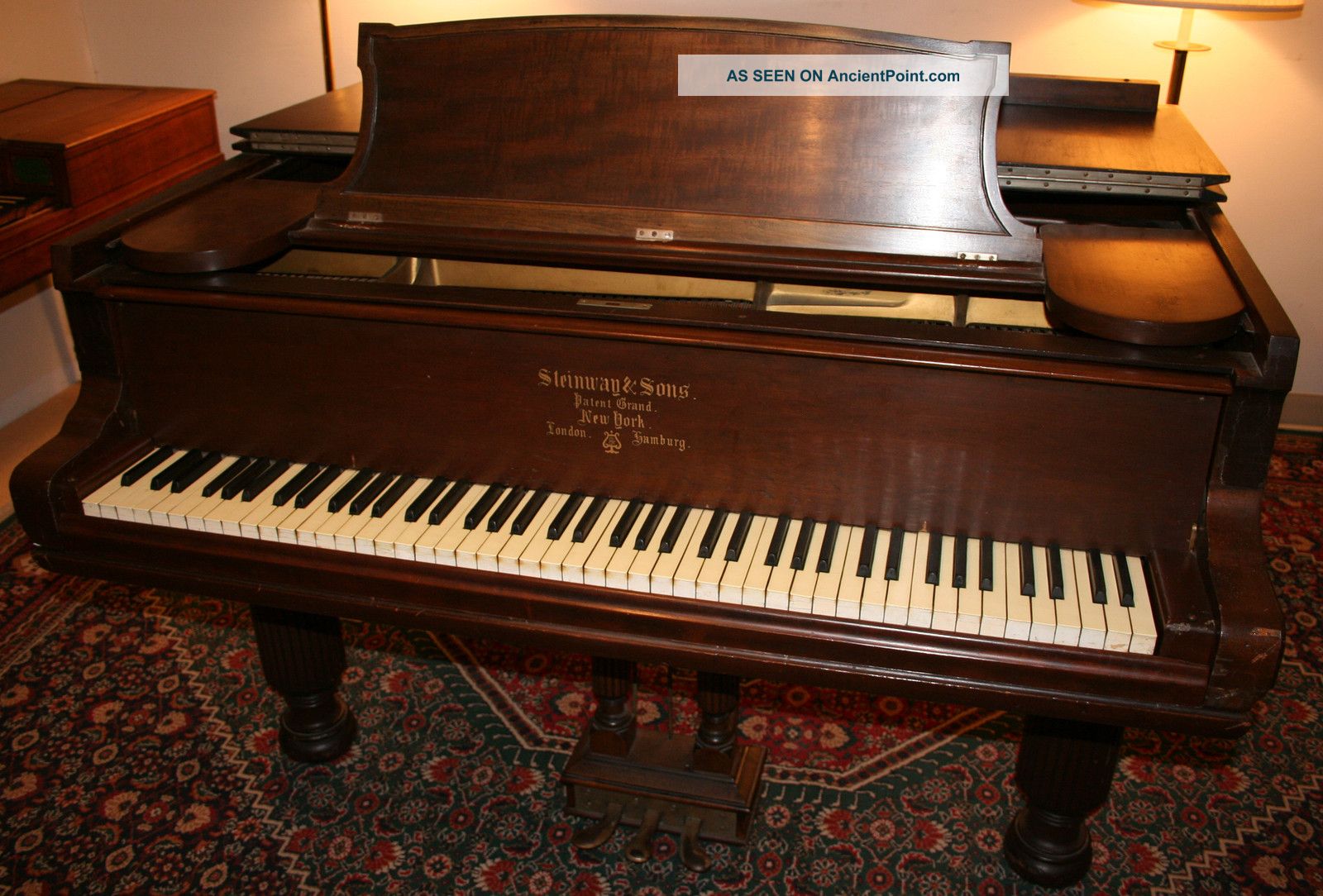 Steinway Grand Piano 6 Foot Model A 1886 Plays Good 85 Key Good Pick For Rebuild Keyboard photo