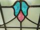 H224 Older And Pretty Multi - Color English Leaded Stained Glass Window 1900-1940 photo 1