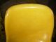 Lemon Yellow Eames Herman Miller Shell Fiberglass Desk Chair Oncasters 1960s - 70s Mid-Century Modernism photo 4