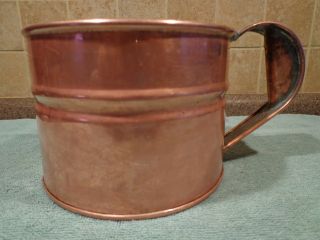 Vintage Hand Made Copper Mug Cup Large 5 