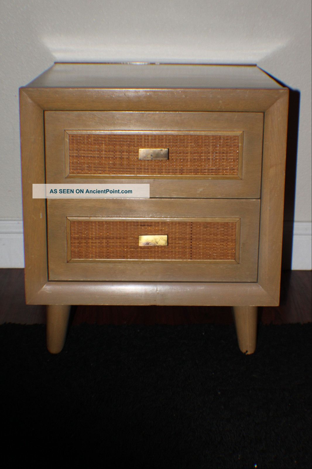 Mid Century Heywood Wakefield Style Imperial Blonde Mahogany Nightstand/endtable Mid-Century Modernism photo