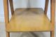 Vtg Blonde Mid Century Modern A Frame Compass 2 Tier Occasional End Side Table Post-1950 photo 4