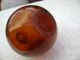 Rare Smallest Nw Glass Float Amber Ball (404) Fishing Nets & Floats photo 2