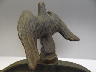Antique Cast Iron Hallmarked C12 American Eagle Nautical Boat Ships Bell Ringer photo