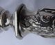 19thc French Sterling Silver Minerva Lamb Paw Holder Rococo Circa 1880 France photo 2
