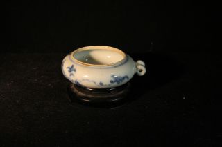Vintage Chinese Hand Painted Porcelain Bird Jar photo