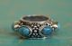 Balinese Silver Sterling Mendak Keris Ring Natural Turquoise Po06 Pacific Islands & Oceania photo 1