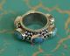 Balinese Silver Sterling Mendak Keris Ring Natural Turquoise Po06 Pacific Islands & Oceania photo 2
