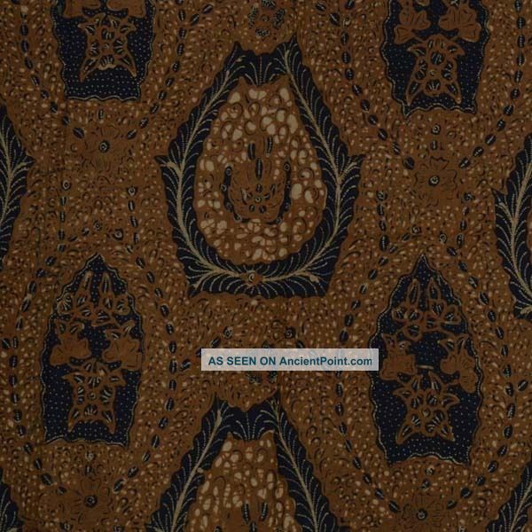 Indonesien Hand Drawn Batik Tulis Fabric Textile Clothes Wax Dye Sogan Jawa Fa25 Pacific Islands & Oceania photo
