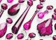 Laura Ashley Chandelier Light Drops Glass Droplets Crystals Aubergine Purple Chandeliers, Fixtures, Sconces photo 2