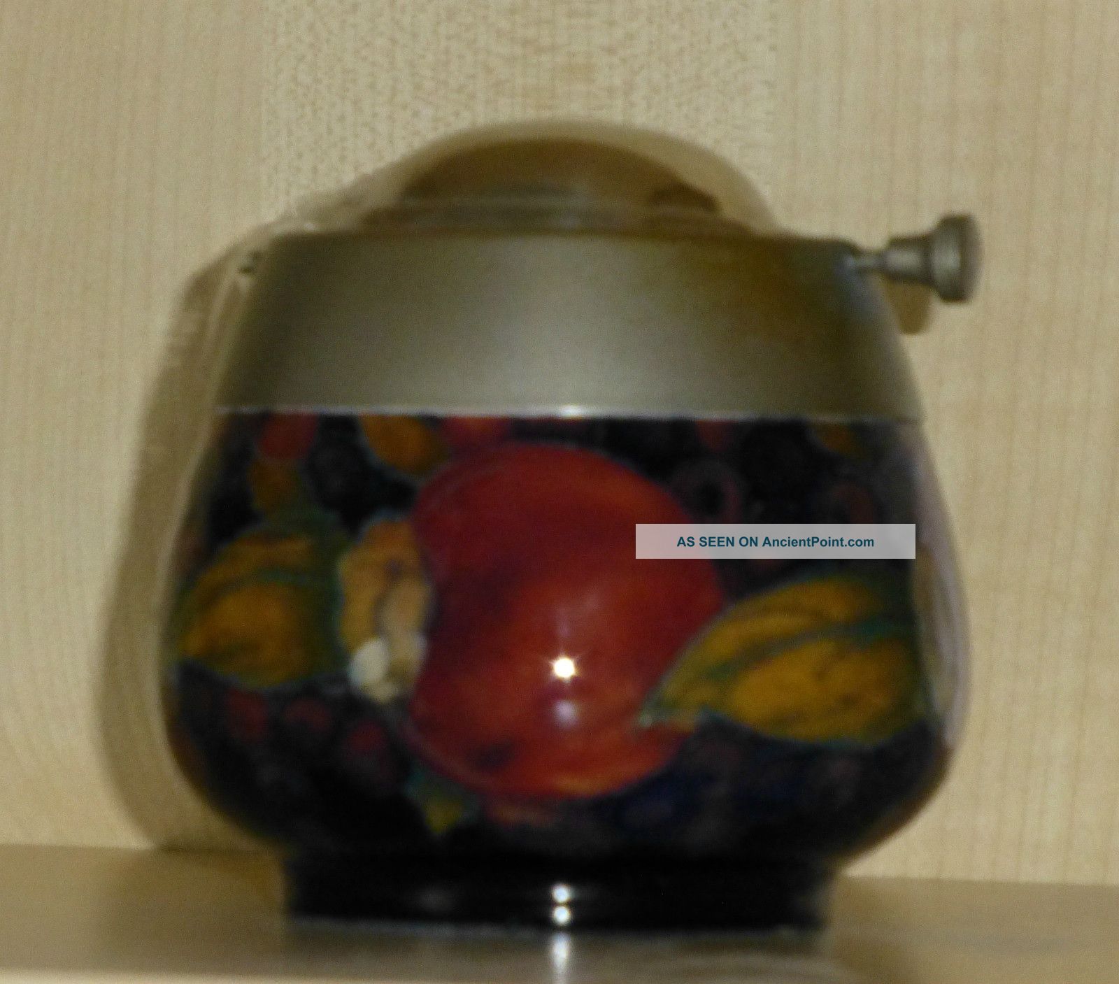 Rare Moorcroft Pomegranate Design Ash Tray Art Deco photo