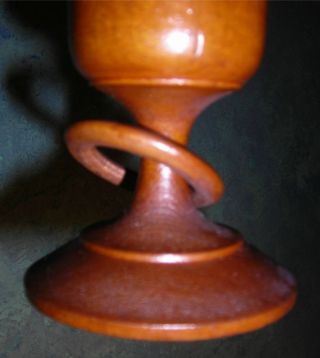 Turned Treen Cup With Novelty Ring photo