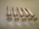 Set Of 5 Pcs Vintage Old Germany Glass & Brass Insulin Syringes Mlw 2ml Other photo 2