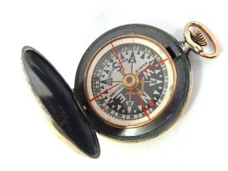 Antique Negretti & Zambra Pocket Compass. photo