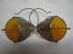 Vintage Folding Motorcycle Steampunk Safety Glasses Hd Indian Amber Lenses Optical photo 4