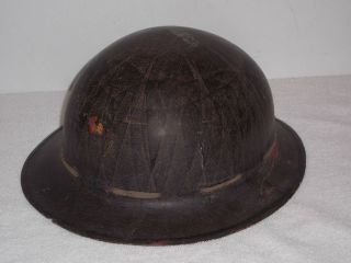 Antique Vtg Hard Hat Marked C - 80 Hard Cap Co.  Paramount Rubber Detroit Mi Marked photo