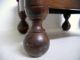 Antique Dutch / Continental Serpentine - Edge,  Ball - Foot Needlepoint Footstool 1800-1899 photo 3