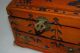 9.  4” Authentic Antique Old Chinese Casket - - - Wood Case & Handmade (promotion) Cabinets photo 2