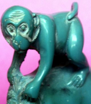 Stone Statue Of Monkey On Horse - Symbolism For Success Must See Great Gift Nr photo